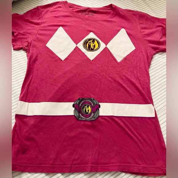 Mighty Fine Pink Ranger tee shirt - Picture 2 of 13